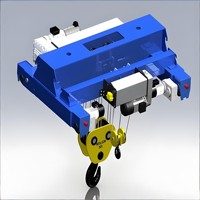 Nuevo Equipo de Elevación Tipo Grúa Europea ACME, Polipasto Eléctrico Personalizado con Cable Metálico de 10 Toneladas con Control Remoto