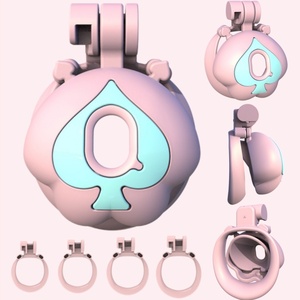Cage de chasteté masculine avec verrouillage CB, anneau de chasteté, dispositif de retenue du bas du corps SM, dispositifs de chasteté pour empêcher l'évasion, jouets sexuels pour homme gay - Product Image 1