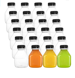 Botella de Jugo de Plástico para Mascotas, 8, <span class=keywords><strong>12</strong></span> y 16Oz, Cuadrada, Francesa, Vacía, para Almacenar Café Frío Casero, Soda, Champán, Bebidas Energéticas, Novedad - Product Image 2