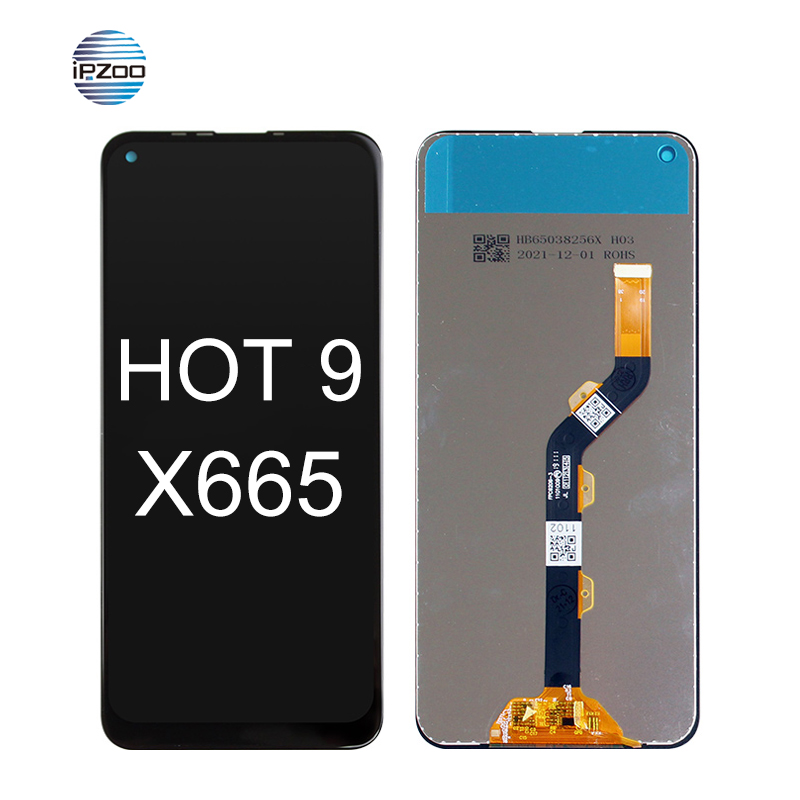 Mobile Phone LCDs for Infinix Hot 9 X665 Screen Wholesale for