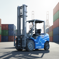 Forklift Truck Liftron CPD20 Mini Bertenaga Baterai Lithium-Ion 80V 2 Ton dengan Ban Solid dan Kursi Pengemudi