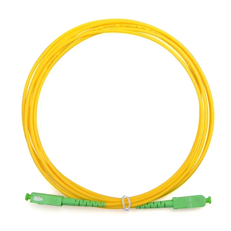 High quality single mode SC/UPC-SC/APC Optical Fiber Patch Cord 0.9 mm 3.0 mm Simplex Fiber Optic Patch Cord