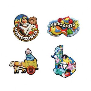 Cadeau promotionnel OEM, logo personnalisé, PVC, forme irrégulière, aimant de réfrigérateur imperméable réutilisable, 2D 3D, souple - Product Image 1