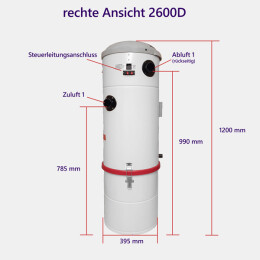 Aspirapolvere Centrale - HOME-VAC 2600D Lo Specialista per Case Passive - Product Image 4