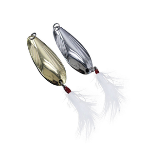 <span class=keywords><strong>Promotion</strong></span> Usine OEM Leurres Cuillères Métalliques à Point Rouge Bioniques Multi-tailles (2.5g, 5g, 8g, 13g) à Longue Portée pour Toutes les Couches d'Eau - Product Image 1