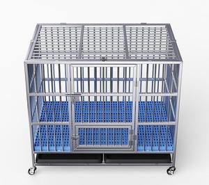 94x62x75cm High Quality square Tube Stainless Steel <strong>Pet</strong> <strong>Cage</strong> <strong>Dog</strong> <strong>Cage</strong> With <strong>Wheels</strong> <strong>Dog</strong> Crate - Product Image 5