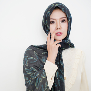 Lightweight Custom Printed Modal <strong>Pashmina</strong> Hijab Print <strong>Paisley</strong> Pattern Hijab Muslim Women <strong>Scarf</strong> Printed Modal Hijab - Product Image 4