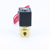 Vanne solénoïde électrique OEM PU-M03 2,5 mm 10 bars NC 1/8 po 1/4 po pour air, eau, huile en laiton avec fil