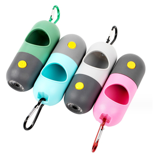 Bolsas de caca de perro biodegradables con asas de lazo Dispensador de montaje en pared pastel Hecho de plástico y material PE bolsas caca perro - Product Image 4