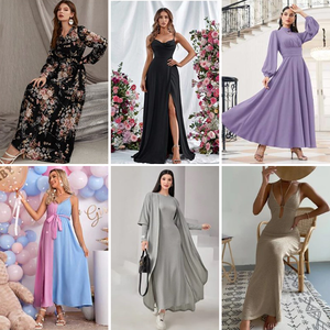 Ventes en gros de robes décontractées imprimées d'occasion, lots mixtes en gros, expédition aléatoire - Product Image 3