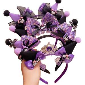 कुरूमी बच्चों का हेडबैंड कोरियन शैली के नए धनुष हेयर होप सुंदर कार्टून बच्चे नरम नहीं दबाव - Product Image 6