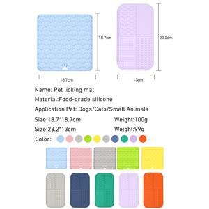 BPA Free Lick <span class=keywords><strong>Mat</strong></span> für Hunde, quadratische Form mit 4 Abschnitten und starker Saug basis, Custom Logo Pet Groom ing <span class=keywords><strong>Mat</strong></span> - Product Image 5