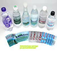 Échantillon gratuit d'étiquettes thermorétractables personnalisées pour bouteilles de boissons (impression numérique sur matériau PVC/PET)