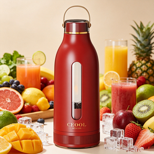 Usine Personnaliser LOGO Portable Fruit Juicer USB Rechargeable Personnel Portable Smoothie <span class=keywords><strong>Blender</strong></span> Food <span class=keywords><strong>Blender</strong></span> avec 10 Lame - Product Image 1