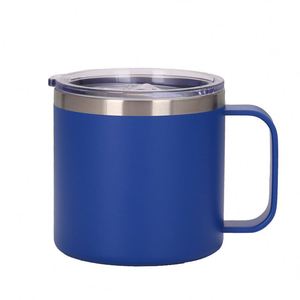 Mug isotherme générique de 350 ml en acier inoxydable 304 avec poignée, double paroi sous vide, revêtement en poudre coloré, style américain, pour café - Product Image 4