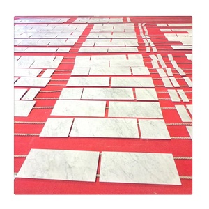 Carrara Carrera White <strong>Marble</strong> Flooring Floor Tiles Bathroom Price for Walls - Product Image 4
