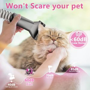 Aspirateur électrique intelligent 3 en 1 haute puissance <span class=keywords><strong>pour</strong></span> <span class=keywords><strong>toilettage</strong></span> d'animaux domestiques, <span class=keywords><strong>souffleur</strong></span> de poils d'animaux, tondeuse à ongles <span class=keywords><strong>pour</strong></span> <span class=keywords><strong>chien</strong></span> et chat - Product Image 6