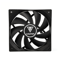 Ventilateur de boîtier PC RGB 12 cm, refroidisseur d'ordinateur de bureau, 12 V, silencieux et efficace