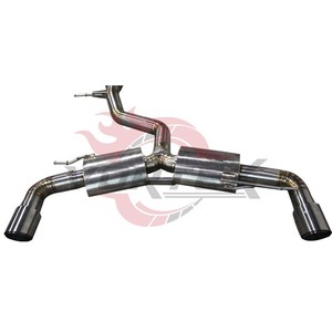 Échappement arrière Vortex en acier inoxydable pour Volkswagen Scirocco 2.0T 2009-2017, ajustement direct, son agressif, finition polie miroir - Product Image 2
