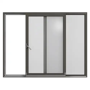 <span class=keywords><strong>Ventanas</strong></span> Corredizas Horizontales <span class=keywords><strong>Modernas</strong></span> <span class=keywords><strong>de</strong></span> Aleación <span class=keywords><strong>de</strong></span> <span class=keywords><strong>Aluminio</strong></span> Antirrobo para Viviendas Residenciales, Vidrio Doble Grande para Uso en Villas y Hoteles - Product Image 1