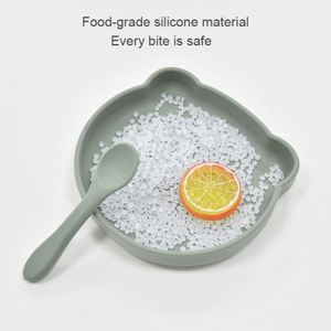 Non Toxic Food Grade Silicone Baby Plate Set <b>Cute</b> <b>Bear</b> Design for Toddler Feeding Kids Dining Essential - Product Image 5