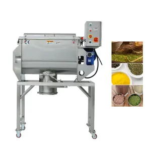 Automatic Food Standard 150kg Cumin 5 Spice Curry Dry Powder Ribbon Mixing Machine