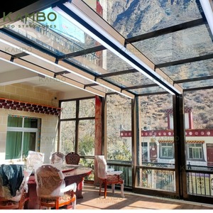 Pliable Autonome Jardin Maison Verre Aluminium Déplacer le Sun Room Verre Mobile Aluminium Sunroom Autonomes - Product Image 6