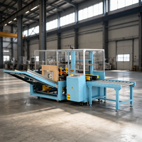 Machine d'emballage automatique de cartons HEKON, réglable, pour la logistique e-commerce, ouverture de caisses, pliage du fond, scellage, érecteur de cartons OEM