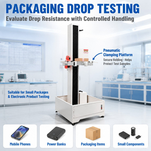 Machine d'essai de chute libre pneumatique à hauteur réglable, testeur d'impact électronique pour batteries, dispositif de contrôle de qualité de laboratoire IEC 60068 - Product Image 2