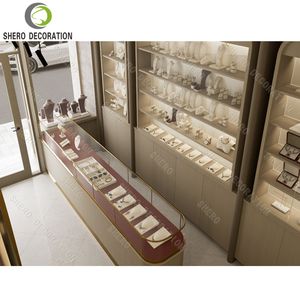 Comptoir de bijouterie simple et personnalisé, design de haute qualité, comptoir d'exposition en verre pour la présentation de bijoux - Product Image 3