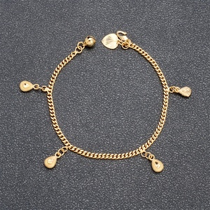 Pulseras de Latón Chapadas en Oro de 24k, Moda 2022, Venta al Por Mayor de Fábrica, Joyería Moderna para Mujer - Product Image 3