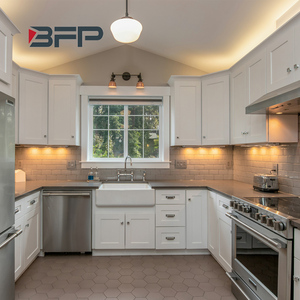 BFP servizio di personalizzazione di tutta la casa in stile moderno pannello di particelle armadio da cucina di lusso minimalista cucina arredamento - Product Image 1