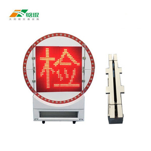 Pantalla LED Portátil para Tráfico, IP65, Marco de Aluminio, Recargable, Señal de Advertencia para Construcción con Soporte de Pie - Product Image 3