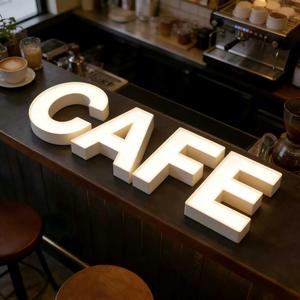 Letrero Luminoso LED Acrílico 3D con Retroiluminación, Logotipo Personalizado, Tema Alfabético, Efecto de Luz Constante - Product Image 2