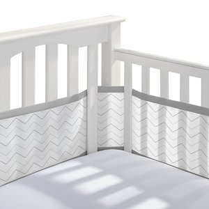 Wholesale 4 Sides <b>Cot</b> Bumper Infant Baby Breathable Mesh Crib Liner - Product Image 1