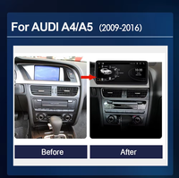 Autoradio Android 14 Lecteur Multimédia de Voiture pour Audi A4 B8 A5 2009-2017 GPS Navi Stéréo Écran Système WIFI Sans Fil Carplay Auto
