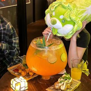 Vasos de cristal sin plomo baratos al por mayor copa de vino decorativa supergrande copa de cerveza gigante - Product Image 4