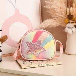 新しいスタイル星流れる砂子供用バッグかわいい女の子のクロスボディバッグショルダーバッグ財布 - Product Image 2