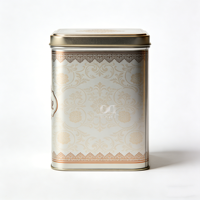 Mini boîte en fer blanc rectangulaire vide, finition mate argentée, pour emballage de gâteaux, chocolats, biscuits, bonbons et cadeaux