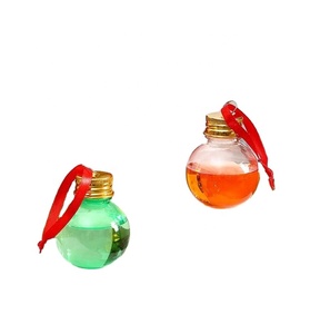 Botella de Plástico PET en Forma de Bola de 50ml, 100ml, 250ml, Adornos Navideños, Botella para Jugo, Leche, Té y Bebidas - Product Image 1
