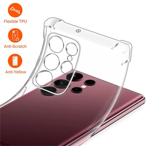 <span class=keywords><strong>Coque</strong></span> de téléphone <span class=keywords><strong>transparente</strong></span> de luxe pour <span class=keywords><strong>Samsung</strong></span> S23 Ultra, étui antichoc pour <span class=keywords><strong>Samsung</strong></span> S23 Ultra S22 Plus <span class=keywords><strong>A52</strong></span> A72 A73 A33 A13 A32, couverture arrière - Product Image 4