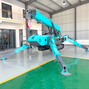 Xây dựng sử dụng 5 tấn <span class=keywords><strong>mini</strong></span> Spider <span class=keywords><strong>Crane</strong></span> <span class=keywords><strong>Crawler</strong></span> Telescopic Boom điều khiển từ xa nâng máy 8 tấn tùy chọn nâng cấp - Product Image 5