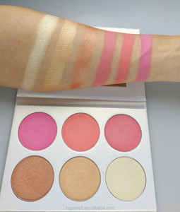 Private Label <strong>Matte</strong> <strong>Blush</strong> Palette Vegan and Waterproof Custom Logo 6 Colors for Light Skin Tone Long Lasting on Face - Product Image 5