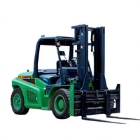 Chariot élévateur électrique contrepoids 10 tonnes CE, batterie lithium, tables élévatrices, service OEM, personnalisation de la couleur du chariot élévateur électrique