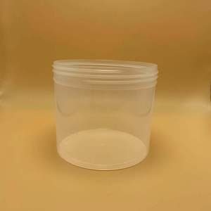 Tarro de Plástico PP PCR de 4oz, 8oz, 16oz, 32oz, Copolímero Natural, Pared Simple, Lados Rectos, para Cuidado Personal y Crema para la Piel - Product Image 5