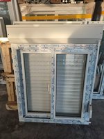 Fenêtre coulissante moderne en PVC avec volet roulant, verre trempé, coupe-vent, insonorisée, anti-moustiques, prix usine