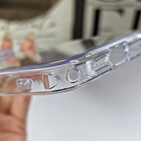 Coque de téléphone transparente antichoc en PC pour 18 Pro, design minimaliste, résiste au jaunissement, bords souples, dos rigide pour 17/17