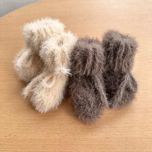 Nouveau design de chaussettes tricotées en poils de vison pour bébé de 0 à 3 mois, chaussettes chaudes au genou de différentes couleurs pour tout-petits - Product Image 5