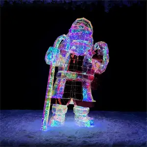 Adornos navideños LED grandes de PVC Gorilla King Kong para centro comercial al aire libre, decoración de césped, decoraciones navideñas
