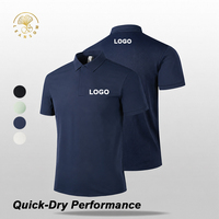 Camiseta Polo Deportiva de Verano, Transpirable, de Poliéster, con Tecnología Dryfit, Ajuste Atlético, Cómoda, Jersey Regular, Personalizable